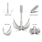 Ant Mag Grappling Hook Stainless Steel Claw Carabiner For Camping Hiking Tree Grabbing And Water Lifting Salvage