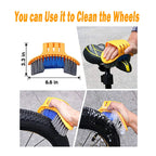 Qeeheng 10Pcs Bike Cleaning Kit, Bicycle Clean Brush Tool Including Chain Cleaner For Cycling,Bike Chain Cleaner Brush Suitable