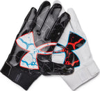 Under Armour Boys F9 Novelty Football Gloves, (100) White/Black/Atomic, Small