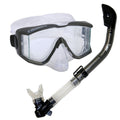Snorkeling Scuba Dive Dry Snorkel Purge Edgless Mask Gear Set, Titanium