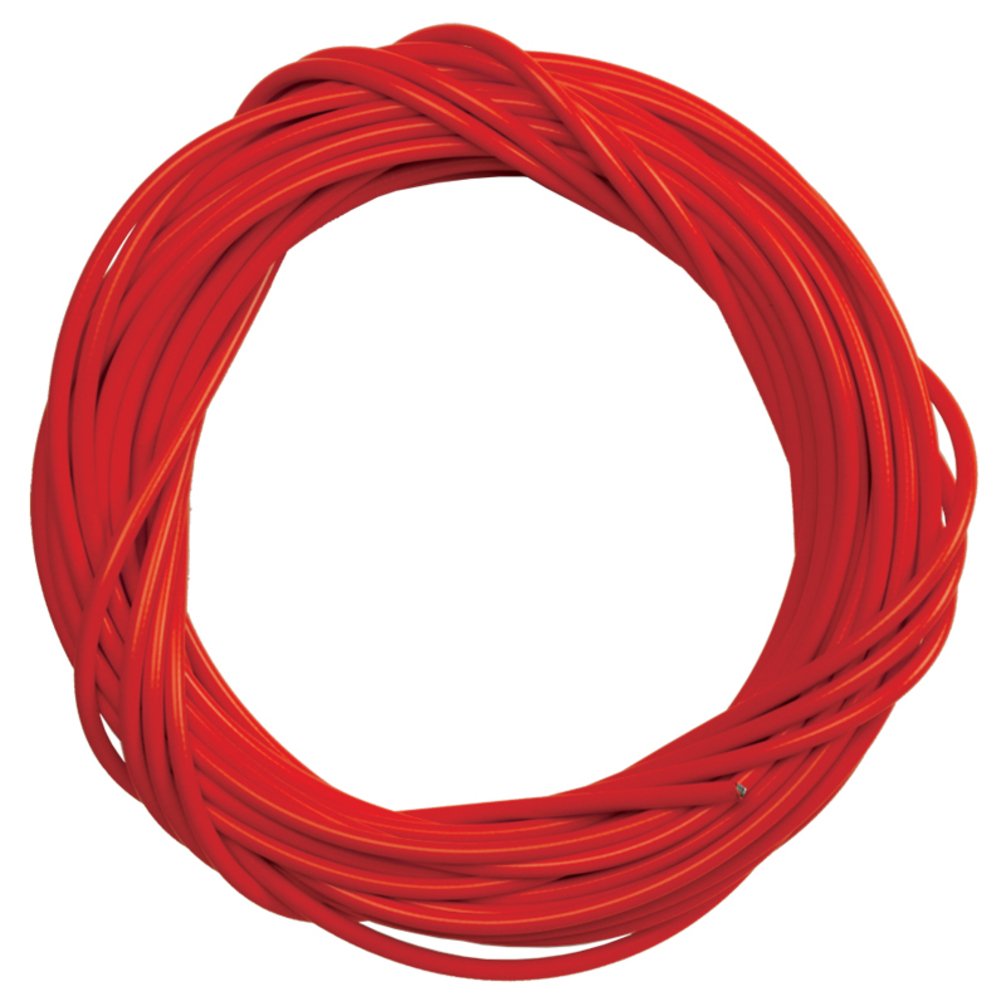 Sunlite Lined Brake Cable Housing, 5Mm X 50Ft, Red