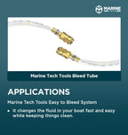 Marine Tech Tools Bleed Tube, Seastar Hydraulic Steering Bleed Kit, Fits Seastar Hydraulic Cylinders, Seastar Hydraulic Steering