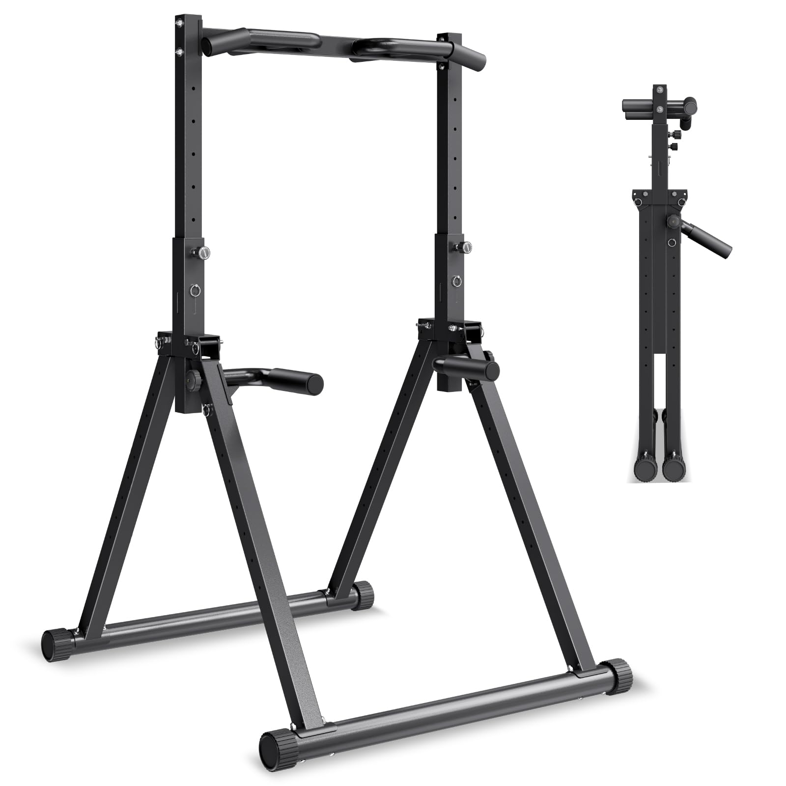 VEVOR Pull Up Bar, 330LBS Capacity Portable Pullup Bar Station, Pullup Bars Free Standing with Triangular Structure & Heavy-Duty