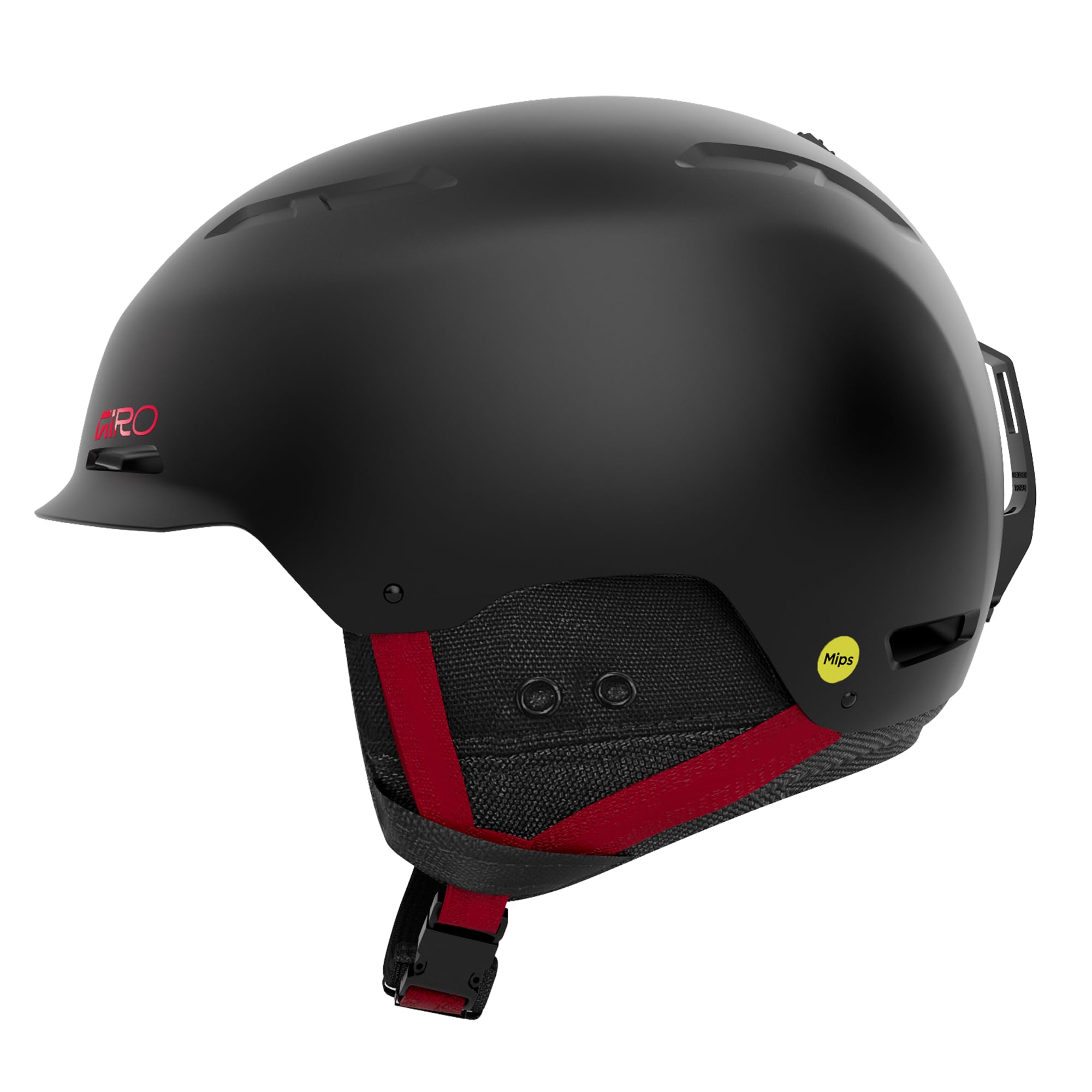 Giro Trig MIPS Snow Helmet - Matte Black/Red - Size M (55.5-59cm)
