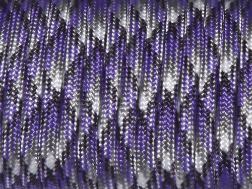 7 Strand Core 550Lb Paracord Parachute Cord Lanyard Mil Spec Type Iii-100Ft (Purple Camo(32#))