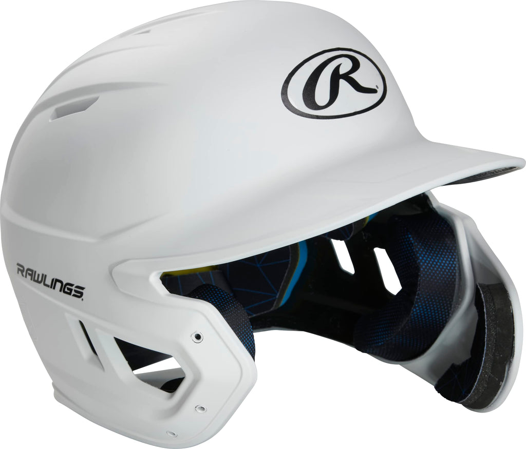 Rawlings 2022 Mach 1-Tone Matte Baseball Batting Helmet W/Rhb Adjext, Senior, Matte White
