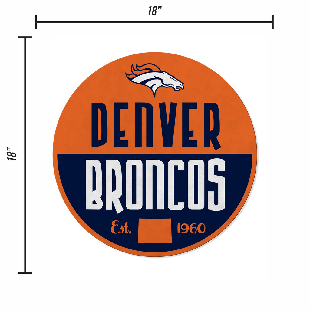Rico Industries Nfl Football Denver Broncos Classic Shape Cut Pennant - Home And Living Room D  Cor - Soft Felt Ez To Hang