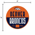 Rico Industries Nfl Football Denver Broncos Classic Shape Cut Pennant - Home And Living Room D  Cor - Soft Felt Ez To Hang