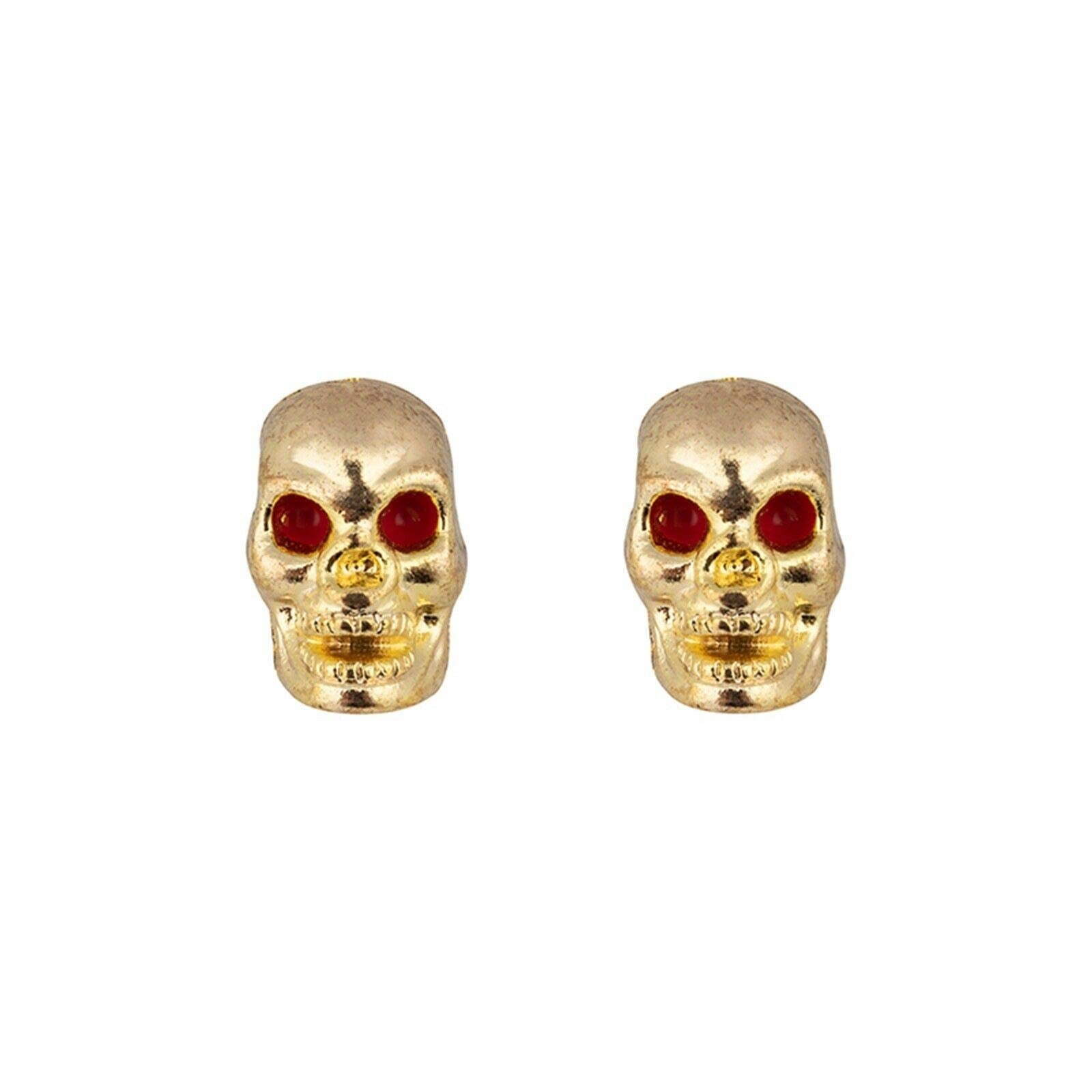 Trick Tops Skull Valve Caps, Gold