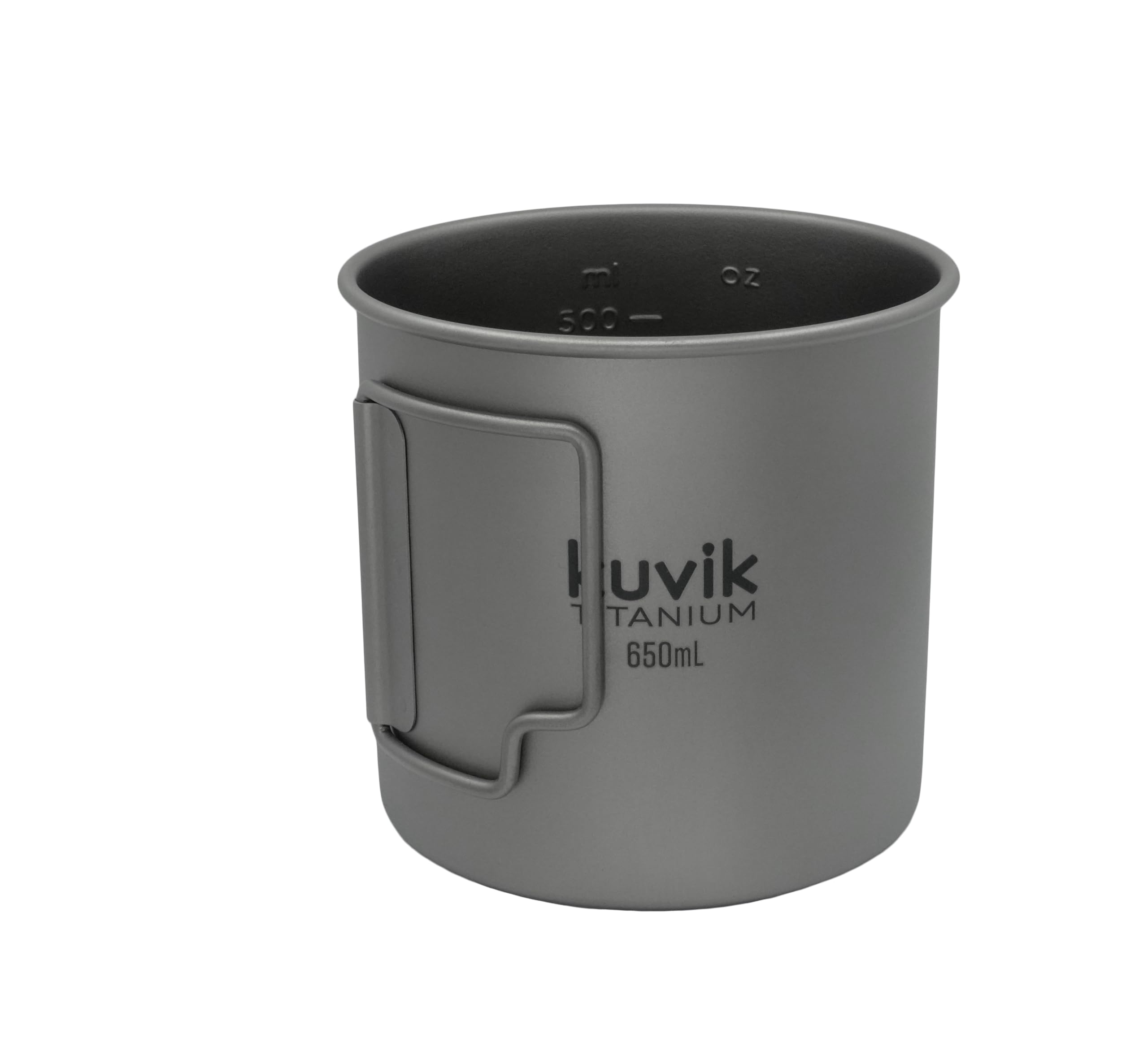 Kuvik 650Ml Titanium Pot - Ultralight And Compact Pot For Backpacking, Camping, And Survival