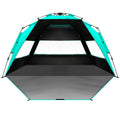 OutdoorMaster Beach Tent with Blackout Shelter Technology, Portable Sun Shade Shelter 4 Person, Pop Up Beach Tents with UPF 50+ 