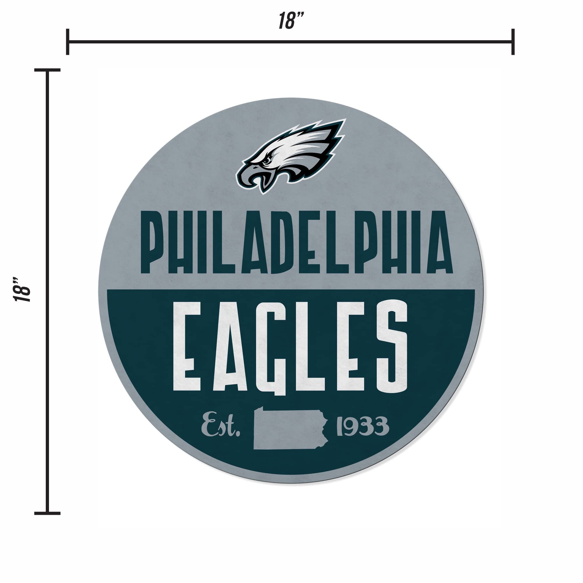 Rico Industries Nfl Football Philadelphia Eagles Classic Shape Cut Pennant - Home And Living Room D  Cor - Soft Felt Ez To Hang