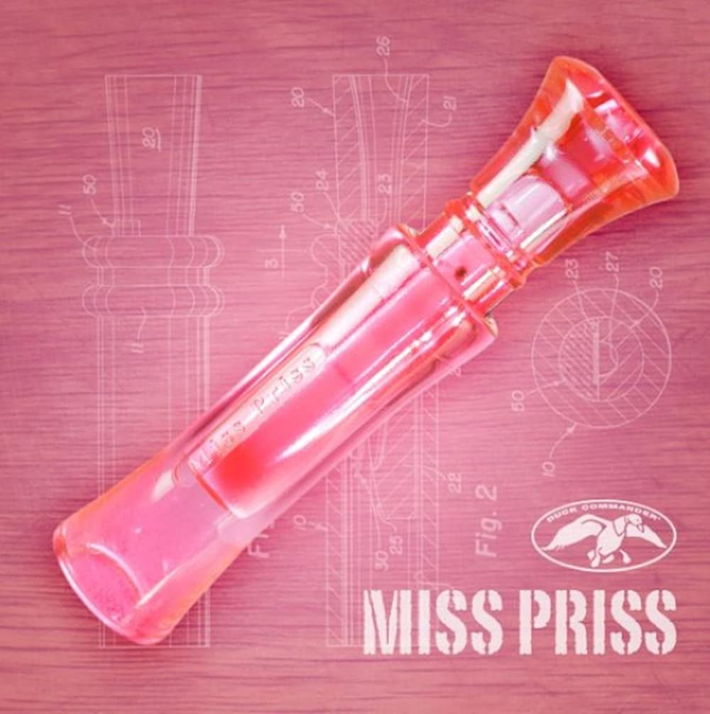 Duck Commander Specialty Duck Calls - Miss Priss Single Reed Call - Easy-To-Blow, Raspy Mallard Hen Call, Polycarbonate Design -
