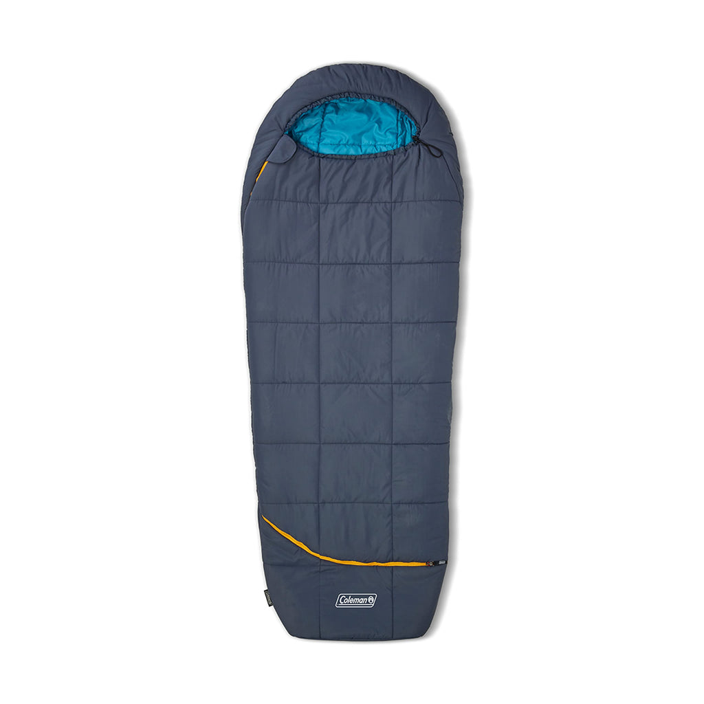 Coleman Big Bay Mummy Sleeping Bag, Cool-Weather 0F/20F/40F, Big & Tall Size With Foot Ventilation For Adults Ideal For Camping,