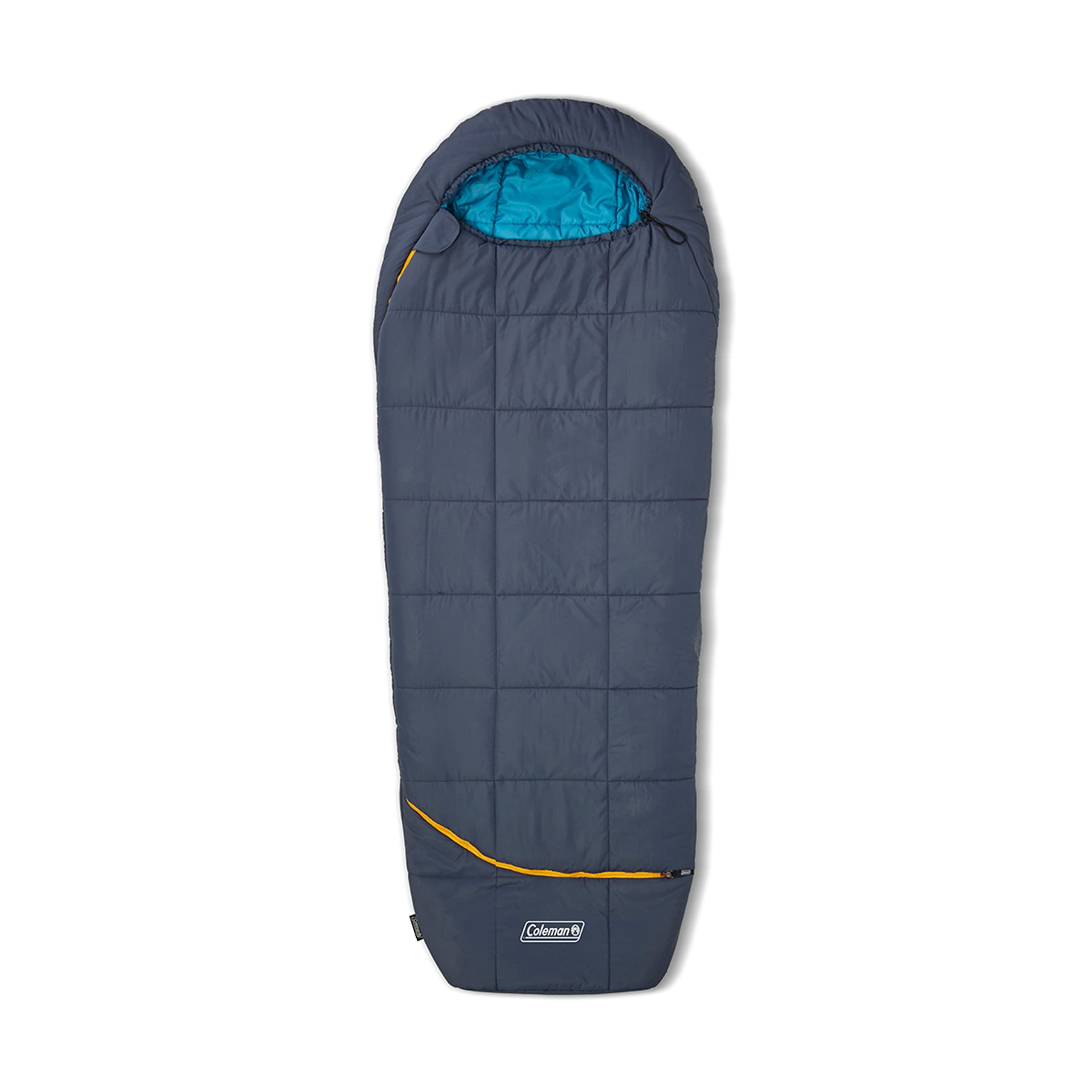 Coleman Big Bay Mummy Sleeping Bag, Cool-Weather 0F/20F/40F, Big & Tall Size With Foot Ventilation For Adults Ideal For Camping,
