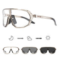 KAPVOE Photochromic Cycling Glasses for Men Women Mountain Bike Sunglasses Brown Sports Goggles UV Protection