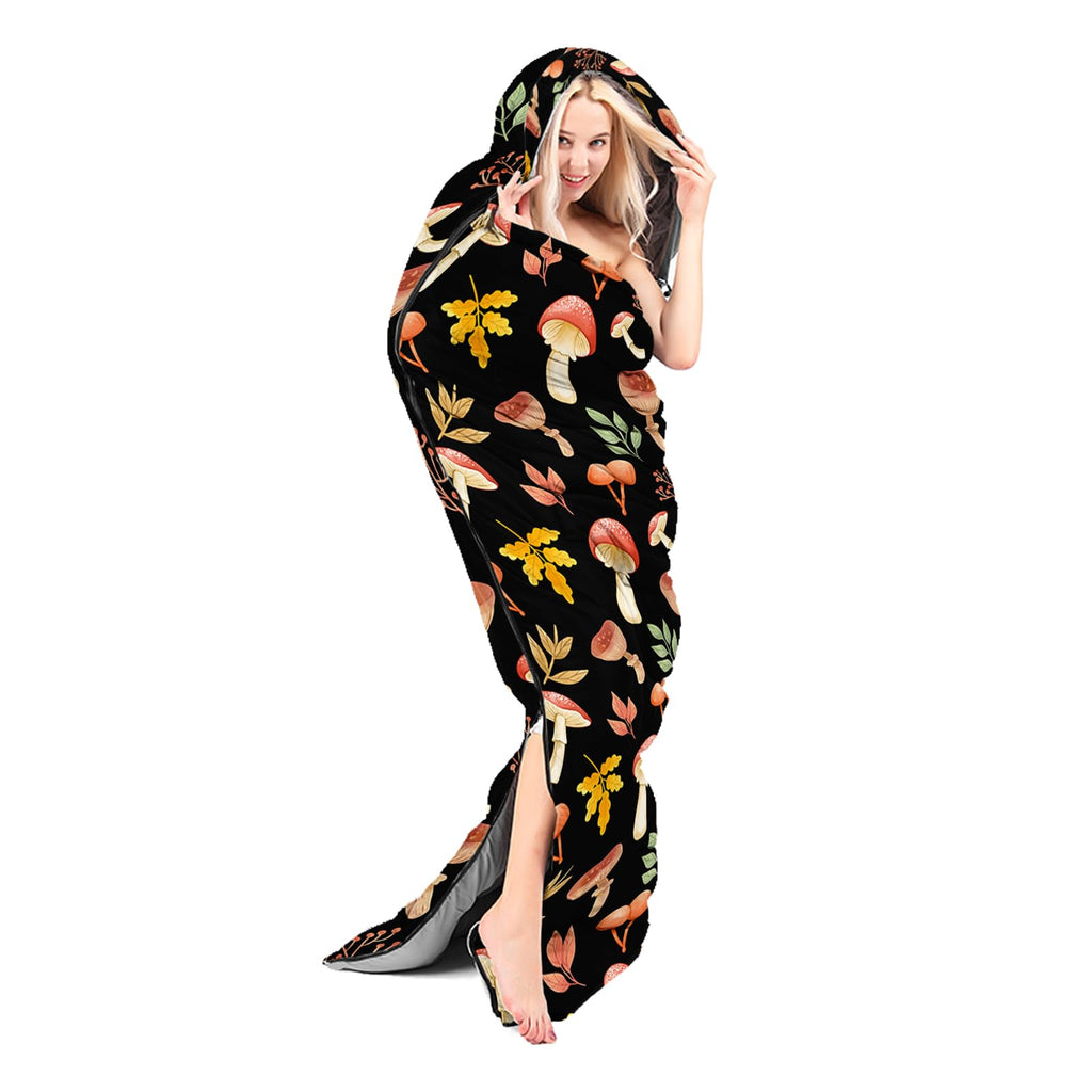 Cvhouse Mushroom Camping Sleeping Bags,3 Season Warm & Cool Weather,Lightweight,Waterproof Sleeping Bags For Adults & Kids,Trave