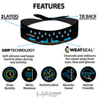 Halo I Superwide Tie-Style Headband (White)
