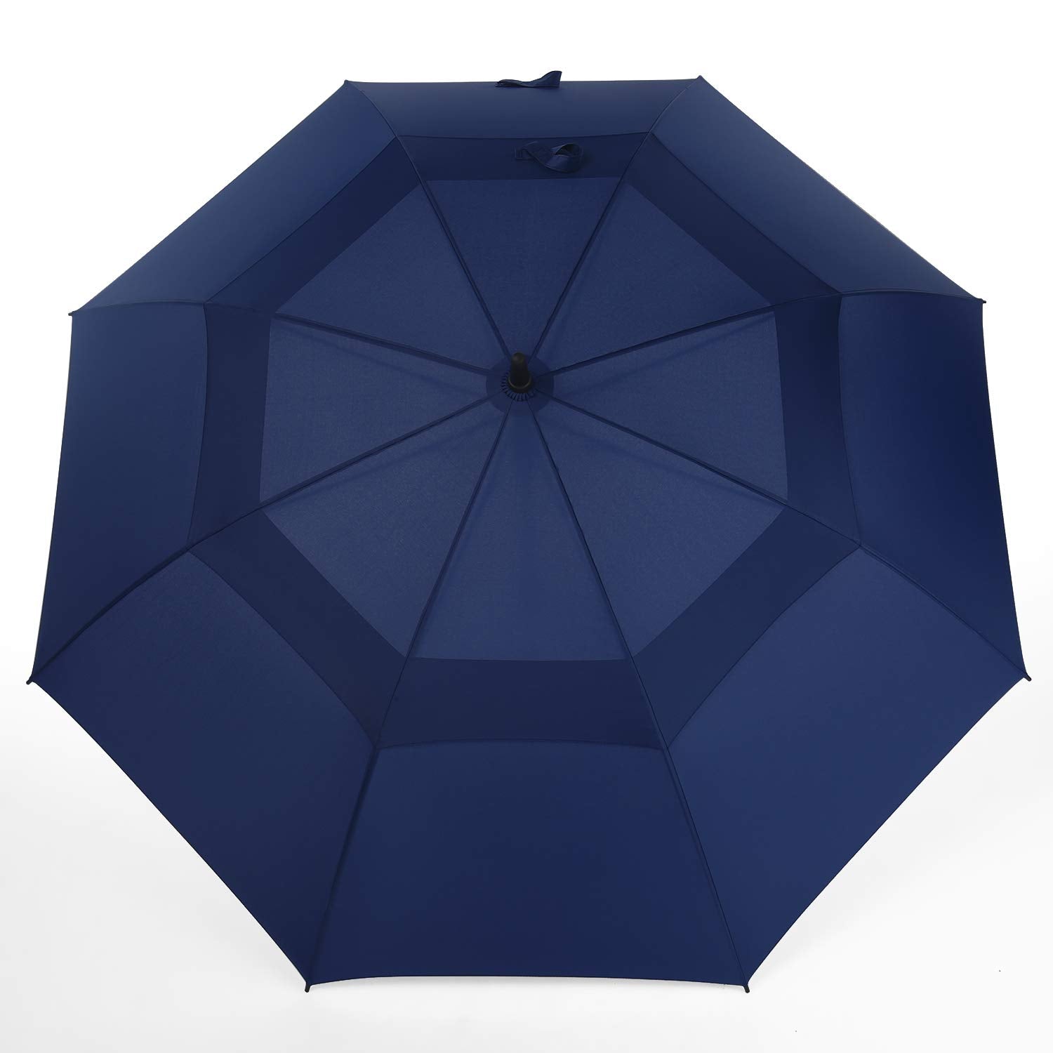 Mrtlloa 72 Inch Automatic Open Navy Blue Golf Umbrella, Extra Large Oversize Double Canopy Vented Windproof Waterproof Stick Umb