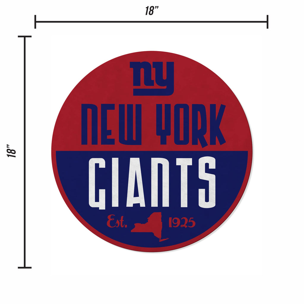 Rico Industries Nfl Football New York Giants Classic Shape Cut Pennant - Home And Living Room D  Cor - Soft Felt Ez To Hang