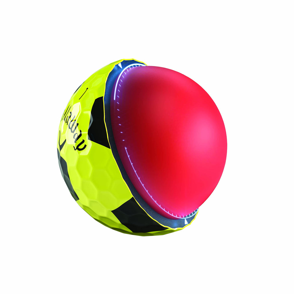 Callaway Golf 2022 Chrome Soft Golf Balls, Yellowblack Truvis