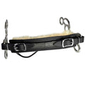HILASON Horse Hackamore Stainless Steel W/Padded Fur Leather Cover