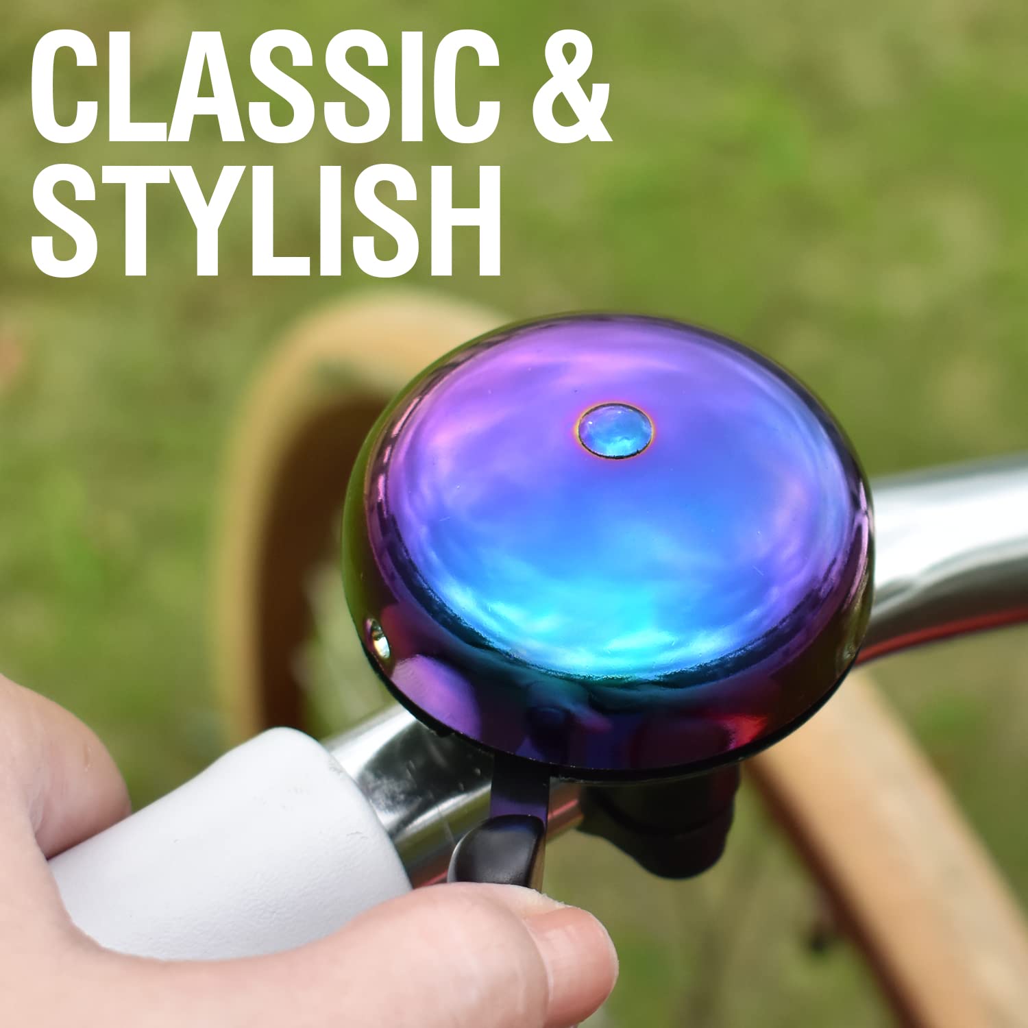 Marque Bike Bell For Adults & Kids - Nice, Loud, Crisp Ding Sound Bicycle Bell-Must Have Bicycle Accessories For Mountain Mtb, B