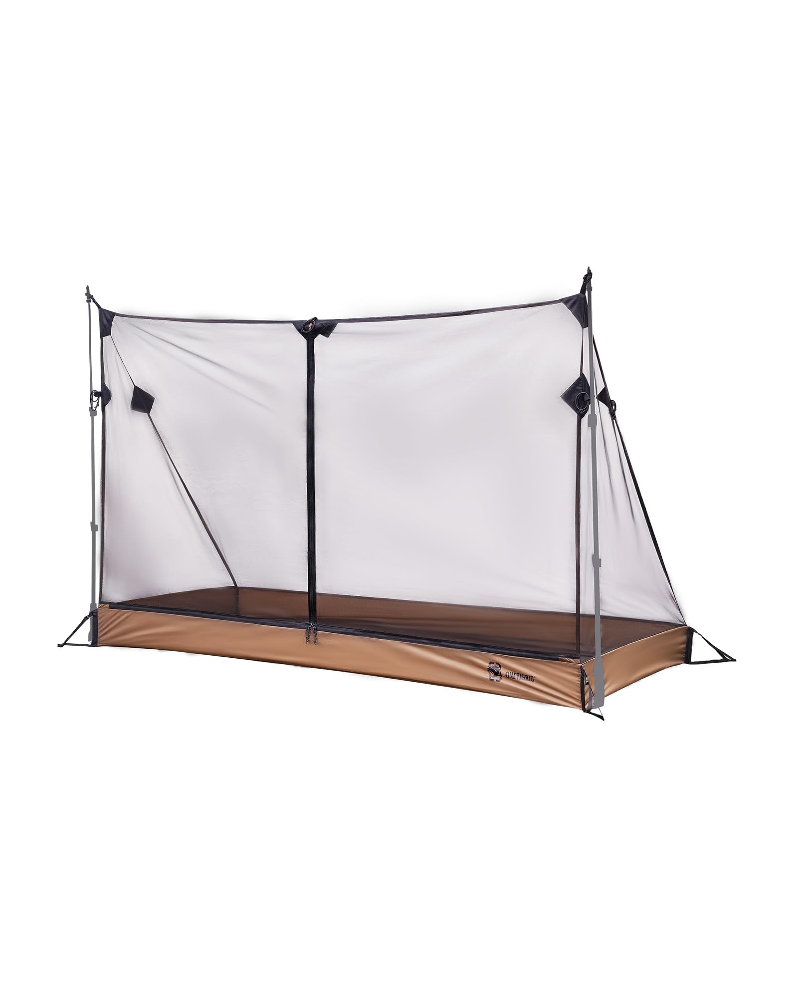 Onetigris Solo Mesh Screen Room With 3000 Waterproof Bathtub Floor, Ultralight 1 Person Screen House For Camping Backpacking Hik