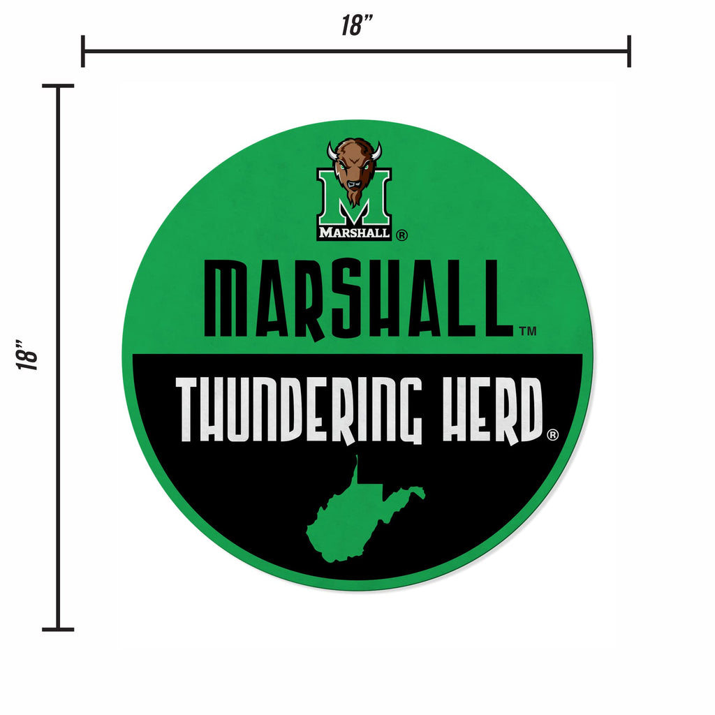 Rico Industries Ncaa Marshall Thundering Herd Classic Shape Cut Pennant - Home And Living Room D  Cor - Soft Felt Ez To Hang