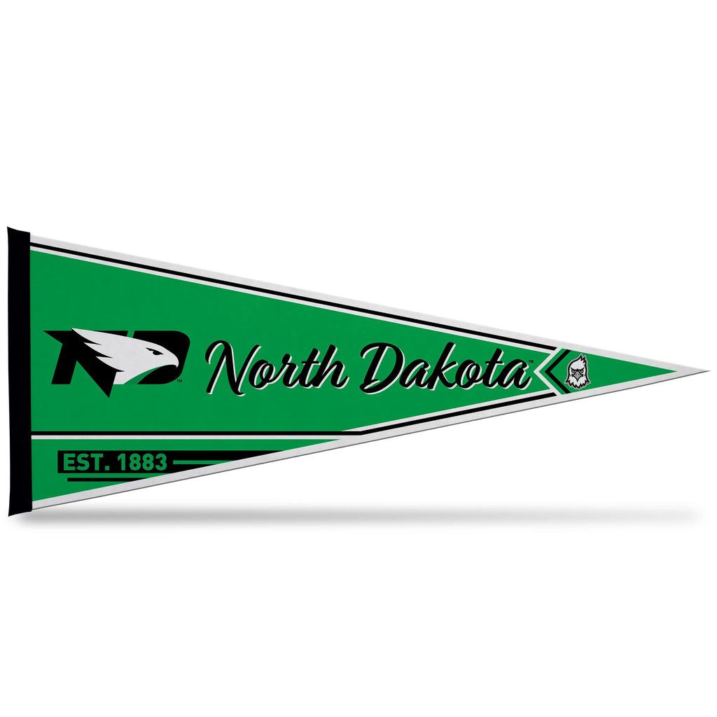 Rico Industries Ncaa North Dakota Fighting Hawks Classic 12'' X 30'' Felt Wall D  Cor Pennant - Great For Home/Bed Room/Man Cave