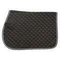 Equitare Square Quilted Cotton Comfort English Saddle Pad - Black