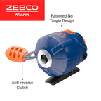 Zebco Kids Wilder Spincast Reel And Fishing Rod Combo, 4-Foot 3-Inch 2-Piece Fishing Pole, Size 20 Reel, Changeable Right- Or Le