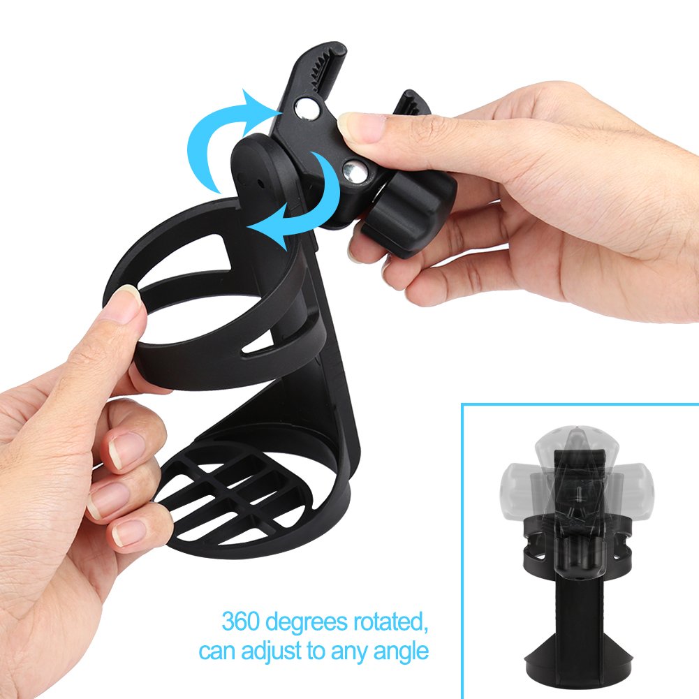 Accmor Bike Water Bottle Holder No Screws, Bike Cup Holder, Water Bottle Holders For Bike, Universal Drinks Holder For Large Bot