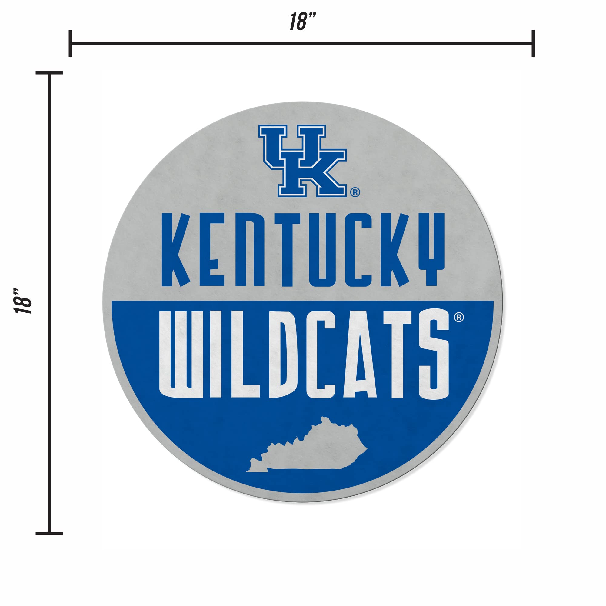 Rico Industries Ncaa Kentucky Wildcats Classic Shape Cut Pennant - Home And Living Room D  Cor - Soft Felt Ez To Hang