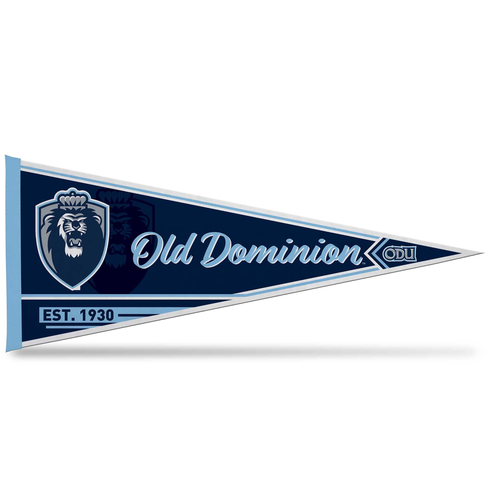 Rico Industries Ncaa Old Dominion Monarchs Classic 12'' X 30'' Felt Wall D  Cor Pennant - Great For Home/Bed Room/Man Cave D  Co