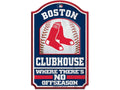 Wincraft MLB Boston Red Sox 28901012 Wood Sign, 11 x 17, Black