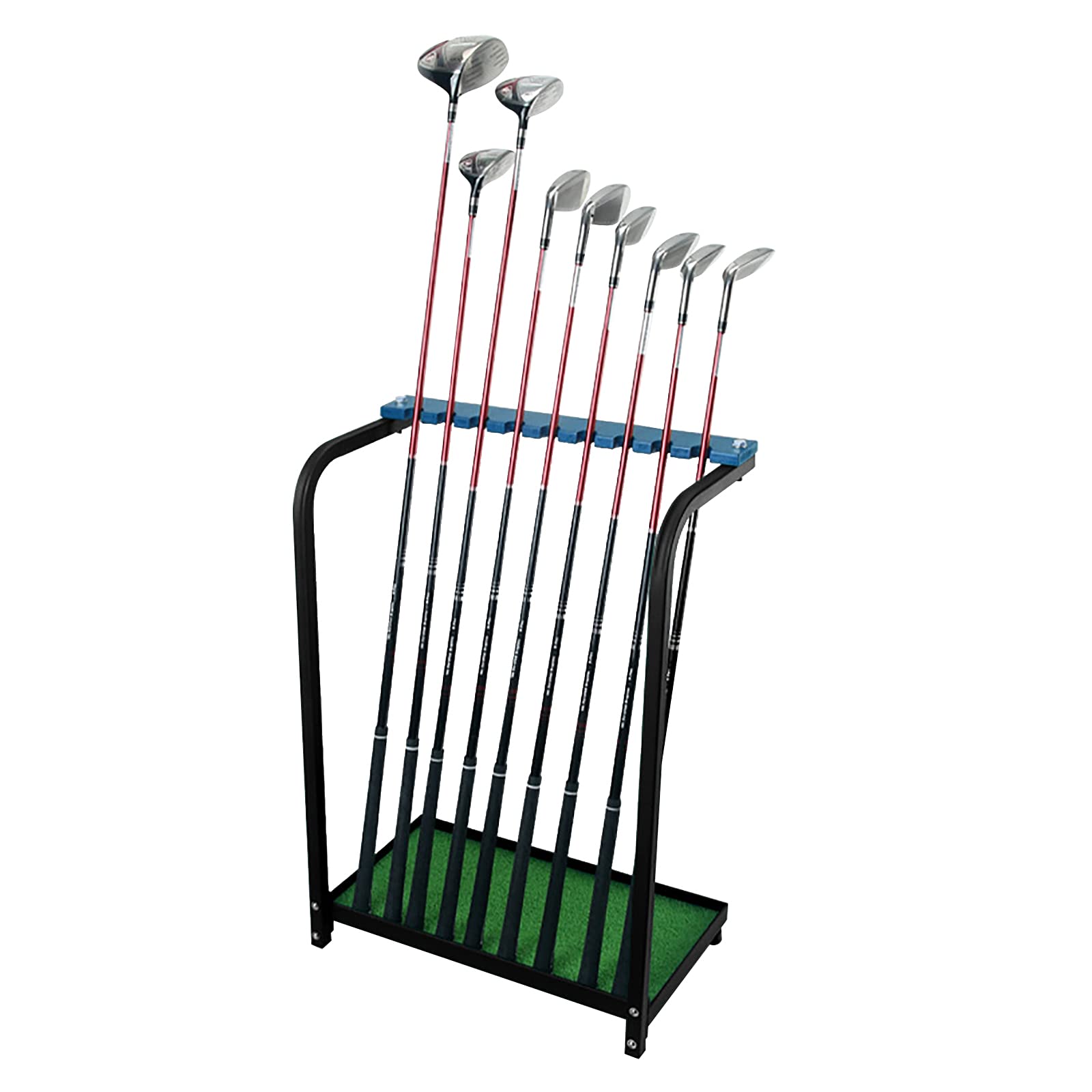 Golf Club Display Rack Metal Golf Putter Storage Organizer Floor Stand Storage Box Landing Rack Storage Equipment (9-Hole Putter