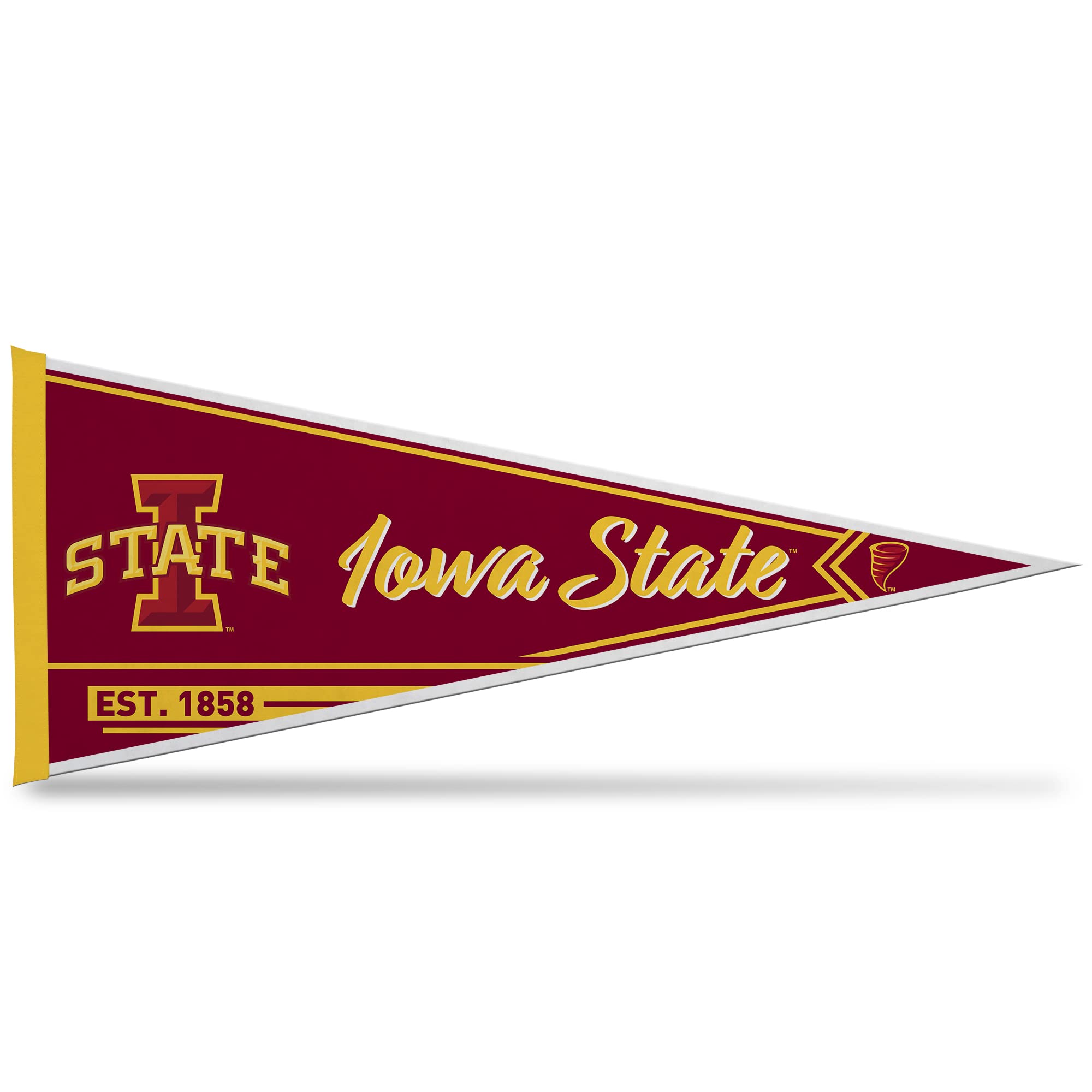 Rico Industries Ncaa Iowa State Cyclones Classic 12'' X 30'' Felt Wall D  Cor Pennant - Great For Home/Bed Room/Man Cave D  Cor