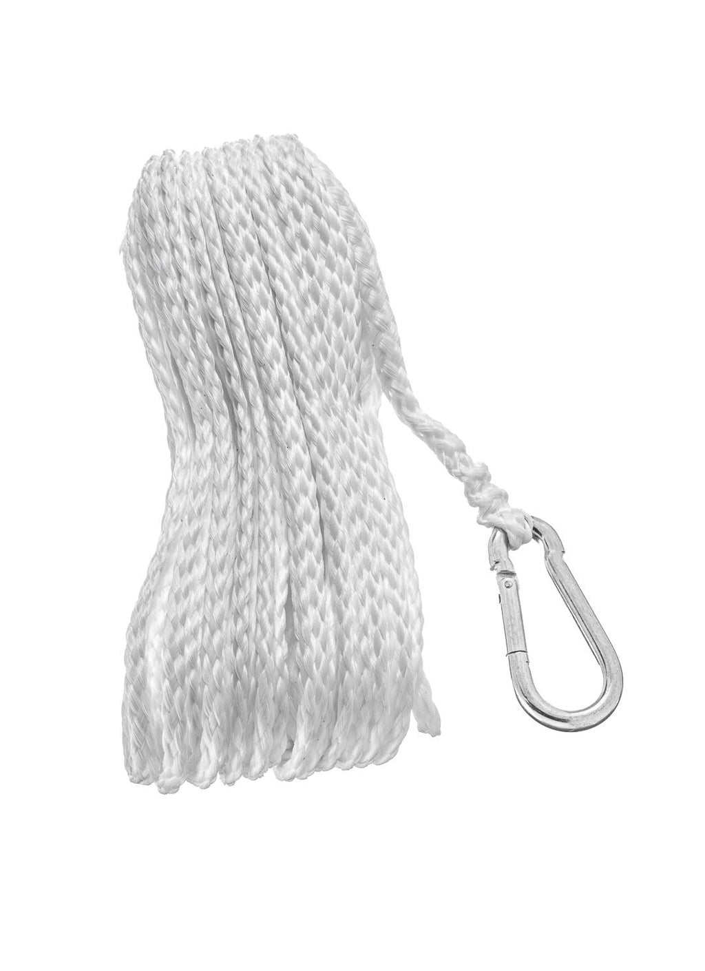 Attwood 11714-2 Hollow Braided Polypropylene Anchor Line 1/4'' X 50', White