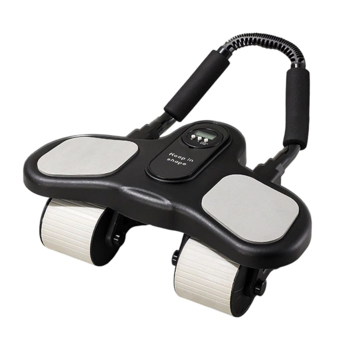 APIRILY Beginner Friendly Elbow Support Ab Wheel Easy to Use Elbow Support Ab Roller for Home Workout, Black, with Display | Abd