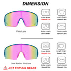 Maxjuli Polarized Sunglasses For Men Women,Windproof Outdoor Sports Cycling Uv400 Protection Semi-Rimless Sun Glasses (Solid Blu