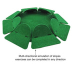 How True 2 Pcs All-Direction Golf Putting Cup Golf Practice Hole Cup Surface Flocking For Office Indoor Outdoor Golf Practicing