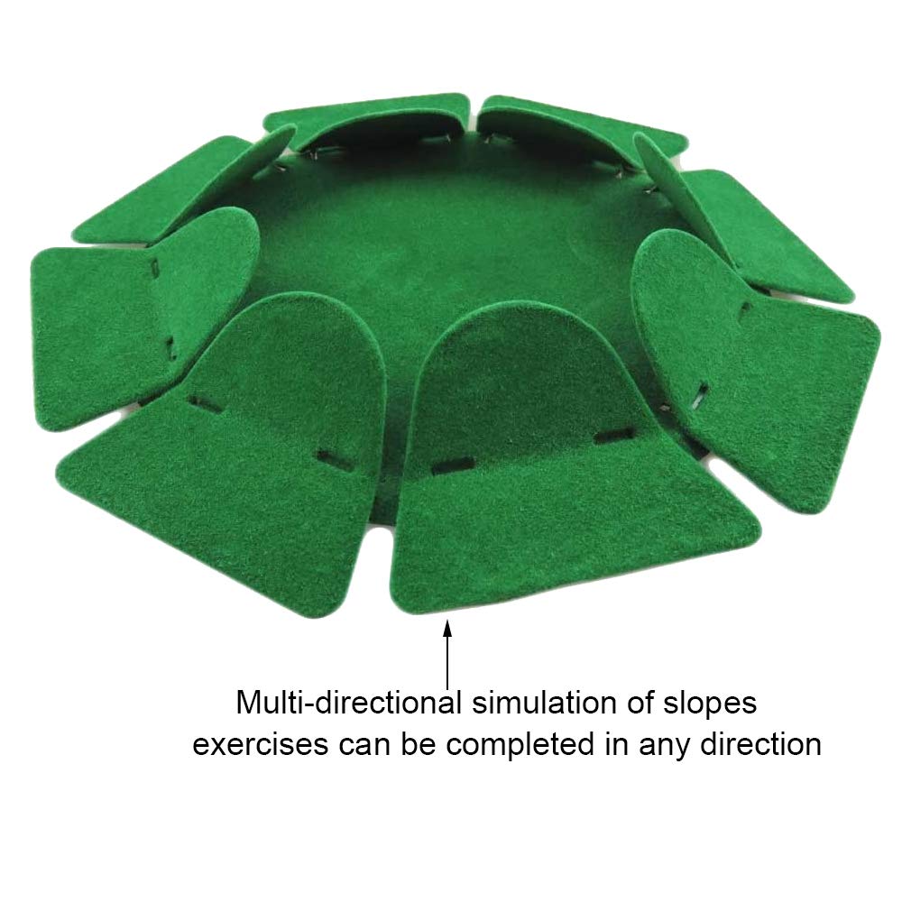 How True 2 Pcs All-Direction Golf Putting Cup Golf Practice Hole Cup Surface Flocking For Office Indoor Outdoor Golf Practicing