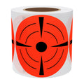 Hybsk Target Pasters 4 Inch Round Adhesive Shooting Targets - Target Dots - Fluorescent Red and Black (4 inch, Fluorescent Red)
