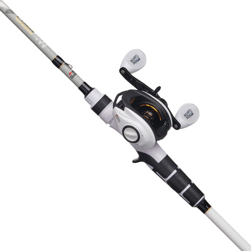Abu Garcia 7 Max Pro Fishing Rod And Reel Baitcast Combo, 7+1 Ball Bearings With Lightweight Graphite Frame & Sideplates, Magtra