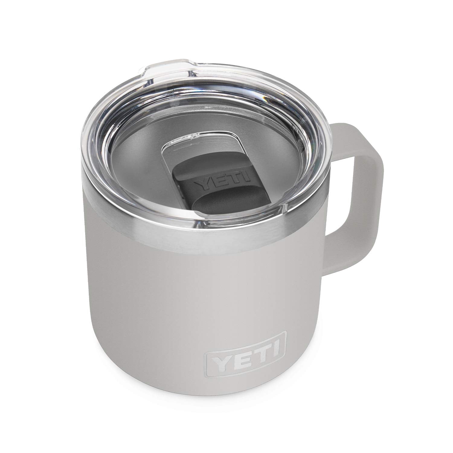 Yeti Rambler 14 Oz Mug, Vacuum Insulated, Stainless Steel With Magslider Lid, Granite Gray