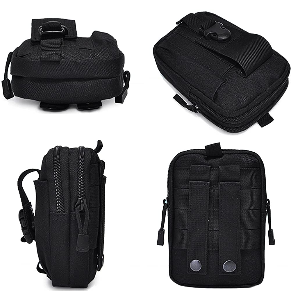 Nucamper Tactical Molle Edc Waist Pouch Compact Bag, Multi-Purpose Utility Tactical Pouch Belt Cell Phone Holder For Workout Hik
