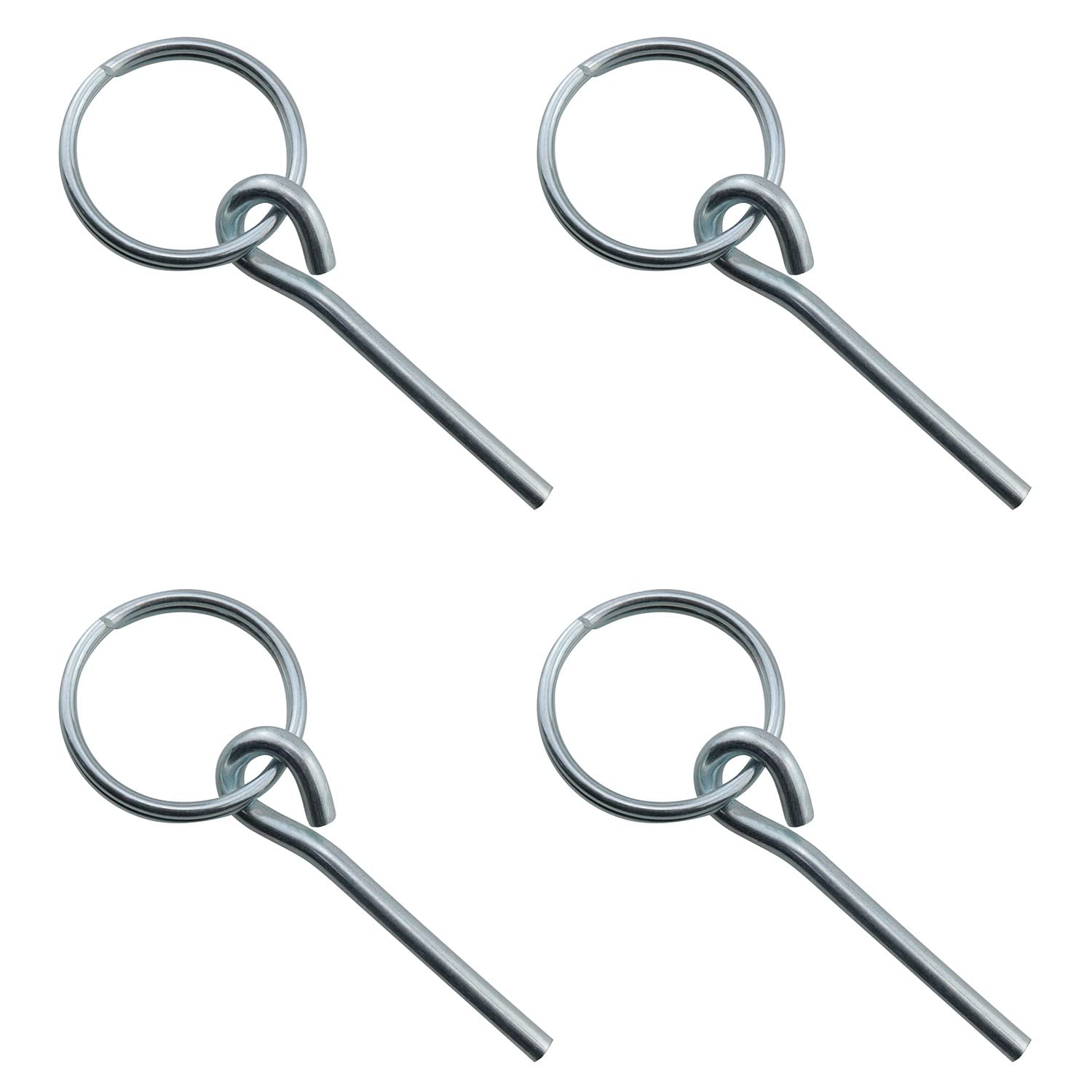 Tent Pole Rings And 2 Pins Jcbiz 4Pcs Stainless Steel Rings With 2 Pins For Outdoor Camping Hiking Fishing Travel Tent Accessori