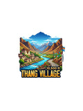 THAMPZ Thang Village 3D Embossed Flexible Fridge Magnet 0.5mm Decorative with Strong Hold | Refrigerator Magnet for Notes, Phot