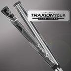 Superstroke Traxion Tour Golf Club Grip, Black/Gray (Oversize) | Advanced Surface Texture That Improves Feedback And Tack | Extr